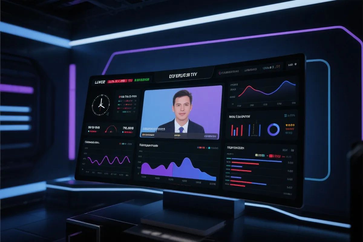 直播开奖界面示意图